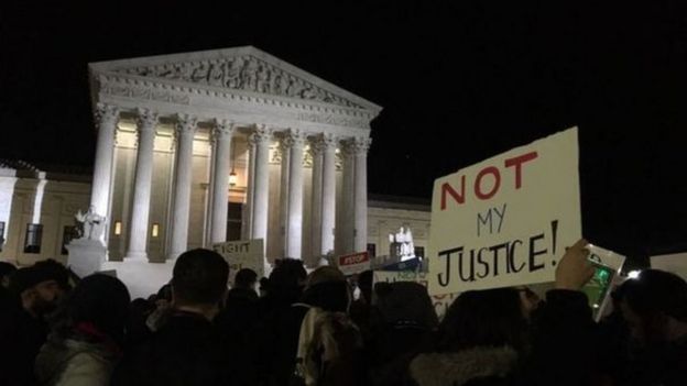 Waandamanaji wapinga uteuzi wa Neil Gorsuch kuwa jaji wa mahakama ya juu