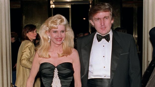 Ivana and Donald Trump in 1989