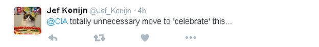 Tweet: totally unnecessary move to 'celebrate' this...