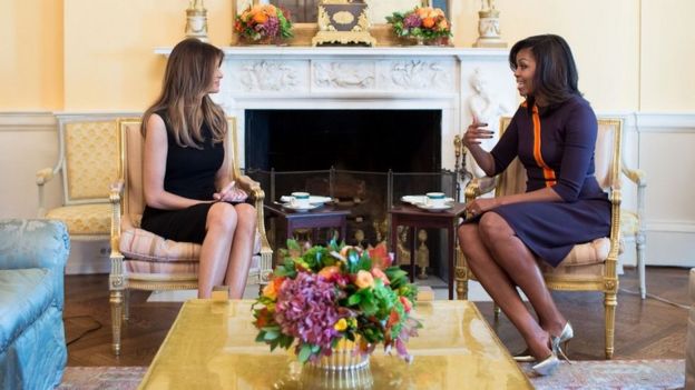 La futura y actual primera dama se reunieron en la Casa Blanca el pasado lunes luego de la victoria de Donald Trump.