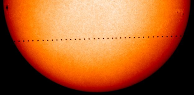 image series of 2006 Mercury transit