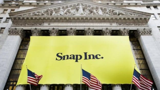 Snap slides as Wall Street ends lower