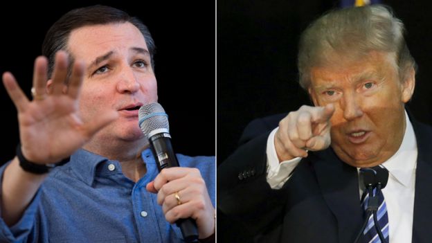 Ted Cruz and Donald Trump