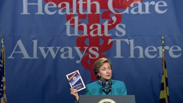 Hillary Clinton en 1993.