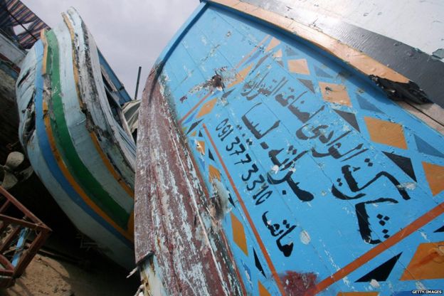 Fishing boat in Lampedusa