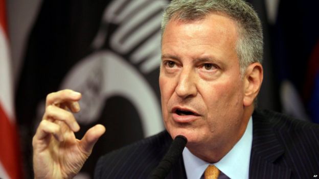 New York Mayor Bill de Blasio
