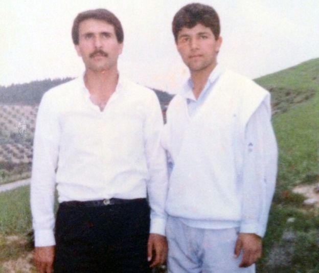 Yasser al-Haji (l) with Raed