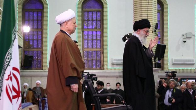 آیت الله علی خامنه ای و اکبر هاشمی رفسنجانی