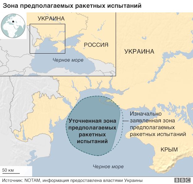 Карта ракетных пусков