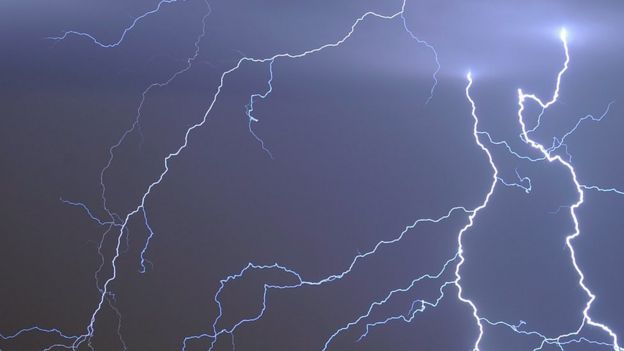 Una tormenta eléctrica