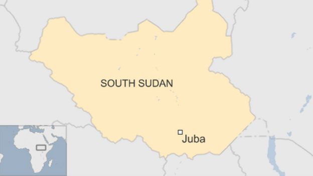 Map of South Sudan