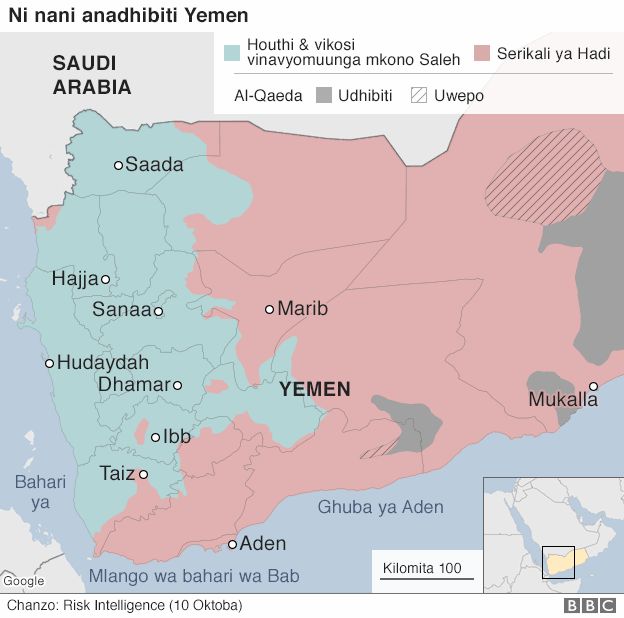 Nani anadhibiti Yemen