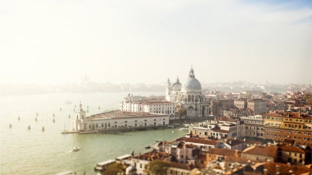 View from Campanile di San Marco to Venice, Italy