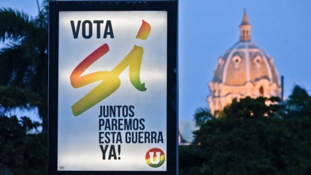 Un letrero a favor del