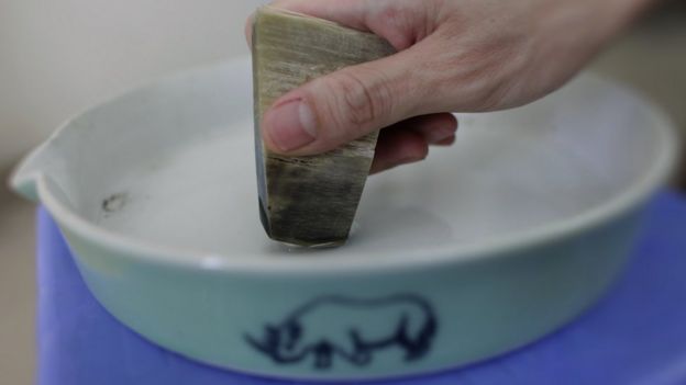 Ground-up rhino horn is seen by many in Vietnam as a miracle cure-all