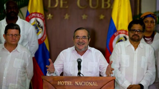 Le chef suprême des Farc, Timoleon Jimenez, dit