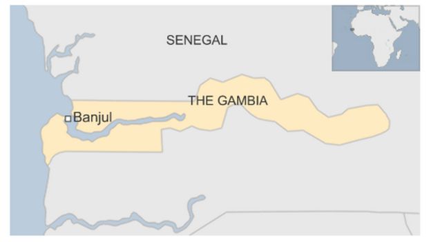 ap of The Gambia