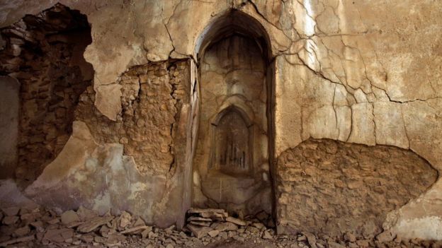 Sanctuary of St Elijah's Monastery near Mosul, Iraq (7 November 2008)
