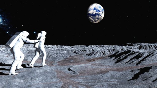 Ilustração de exploração da Lua