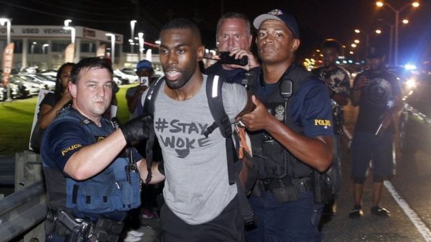 Un líder del movimiento Black Lives Matter (