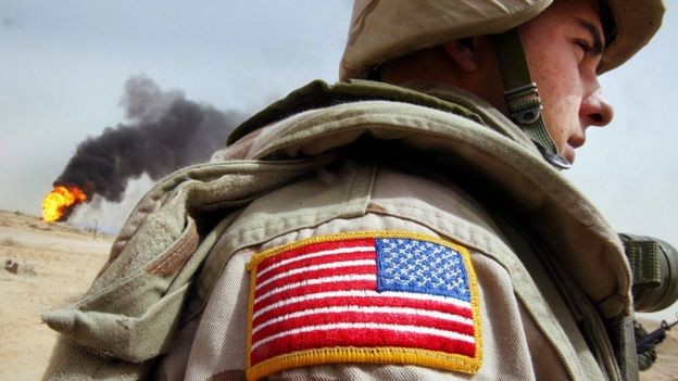 Un soldado estadounidense en Irak