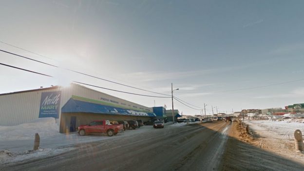 One of the shopping malls in Iqaluit