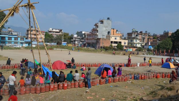 Queues for LPG cooking gas