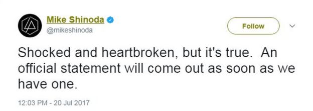 Mike Shinoda tweets: 