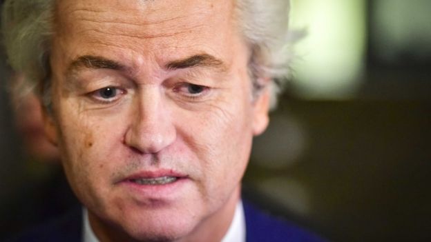 Close-up image of Geert Wilders