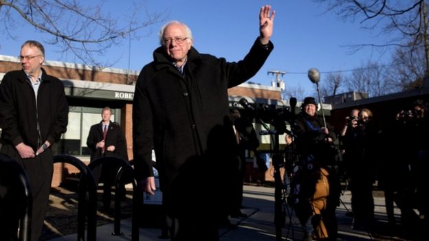 Bernie Sanders in Vermont, 1 March