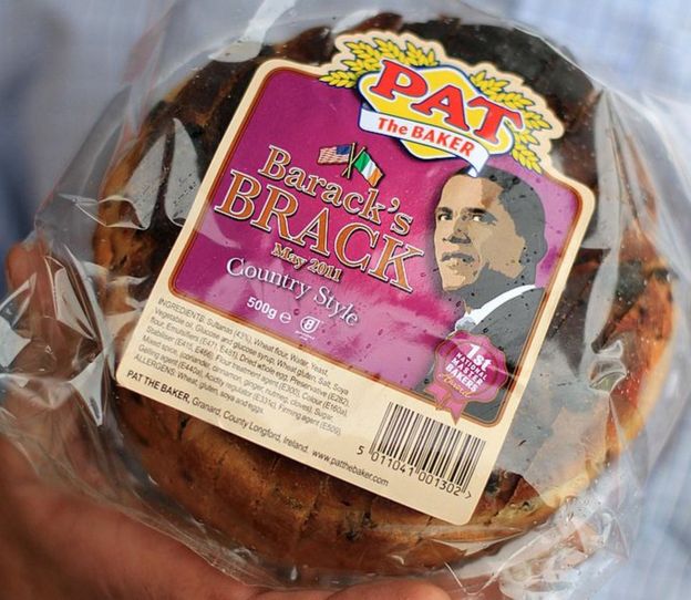 Pan hecho en honor del presidente de EE.UU.