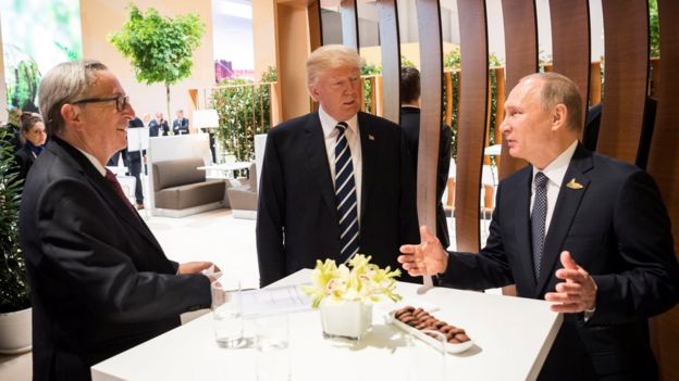 Путин, Трамп и Юнкер