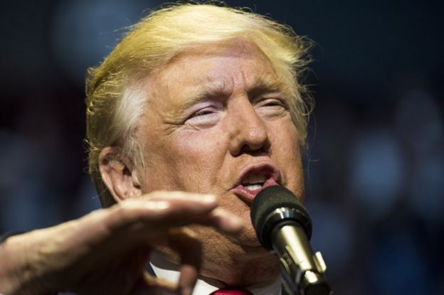El candidato republicano a la presidencia de Estados Unidos, Donald Trump.
