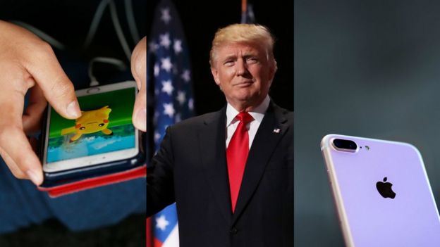 Pokémon Go,. Trump y iPhone 7