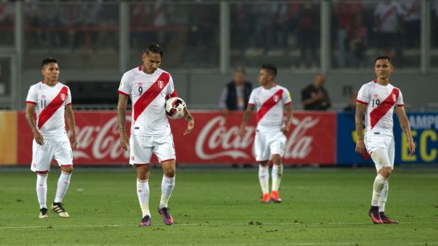 Desilusión de los jugadores peruanos