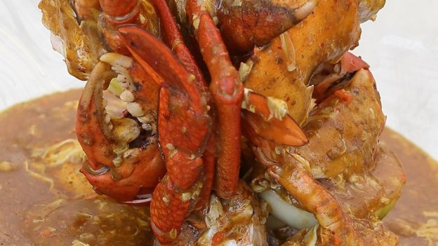 Singaporean chilli crab