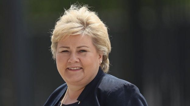 Ra'iisalwasaaraha Norway Erna Solberg