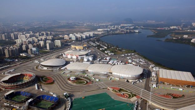 Vista aérea do Parque Olímpico