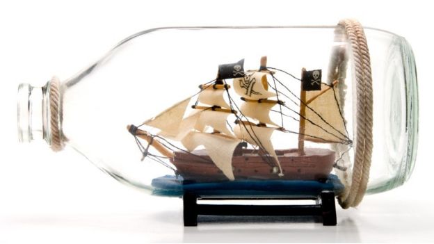 A ship in a bottle