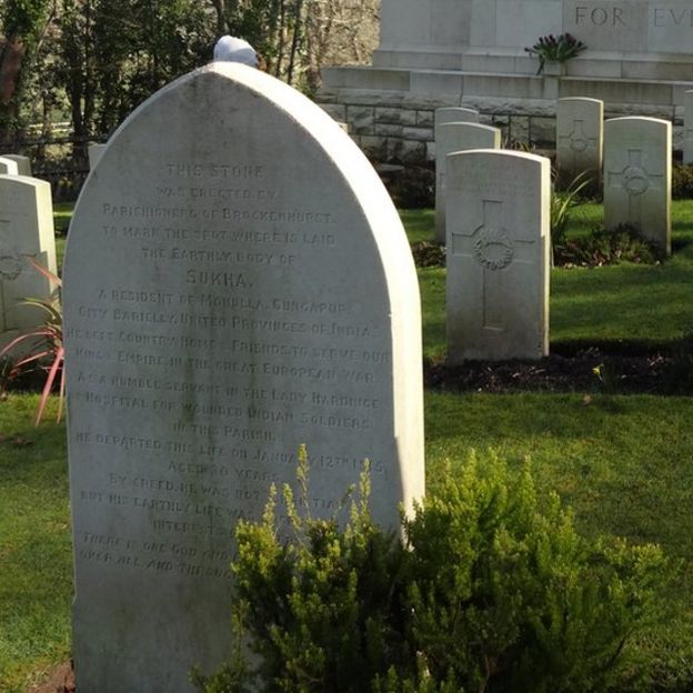 Sukha's grave in Brockenhurst