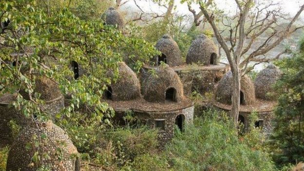 Meditation caves at Rishikesh, photographed in 2008