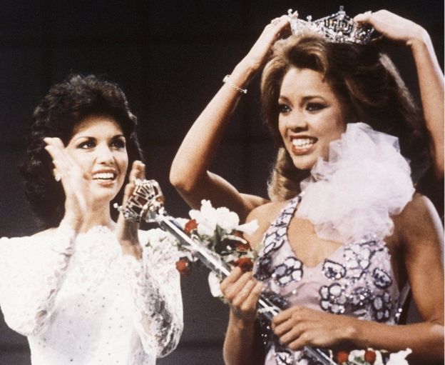 Vanessa Williams wins Miss America in 1983