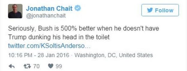 Tweet by Jonathan Chait