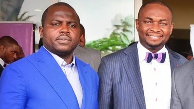 Laide Agboola (L) and Obinna Onunkwo (R)