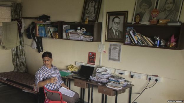 Mr Yadav's room in Mumbai