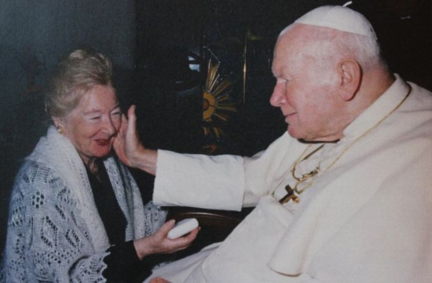 The Pope at the Vatican with Anna-Teresa Tymieniecka