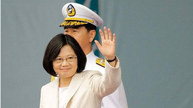 La presidenta de Taiwán Tsai Ing-wen.