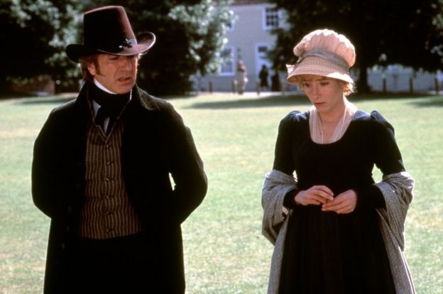 Emma Thompson and Alan Rickman in Sense and Sensibility, 1995