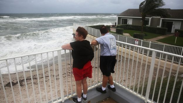Matthew en su paso por Florida