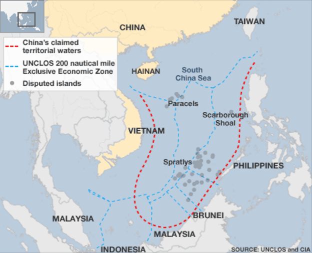 Map of South China Sea